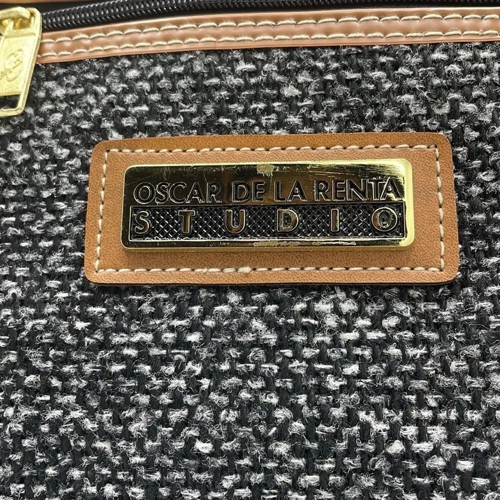 Oscar de la Renta Unisex tweed Luxury Travel Bag